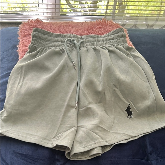 Polo by Ralph Lauren Women's Light Green Athletic Shorts - Picture 1 of 3